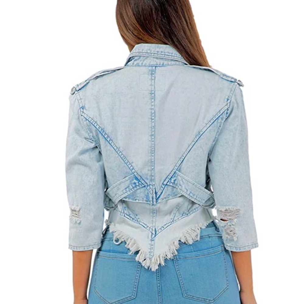 SONYA Distressed Jean Jacket